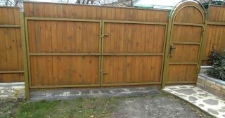 Купить распашные ворота деревянные Киселёвск, цена от 2731 руб.